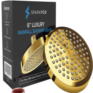 gold shower head